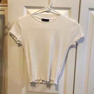 White Crop top